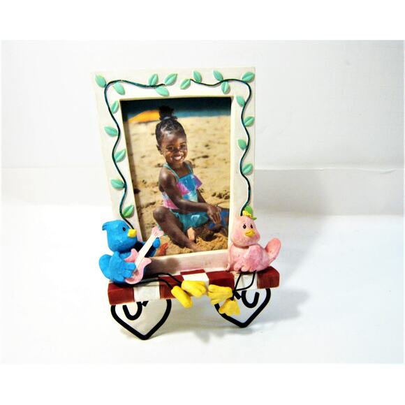 Kids room Nursery Playroom Baby Chicks Photo Frame Picture Holder 3.5x5 photo - Picture 6 of 6